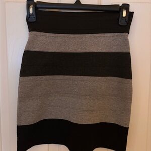 Stylish Black and Gray Women's Skirt